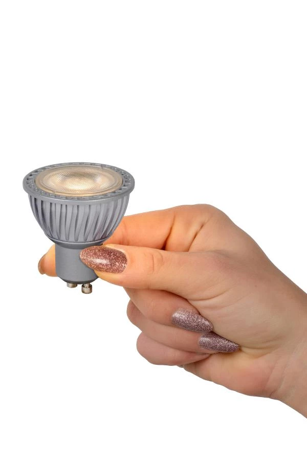 Lucide MR16 - Led bulb - Ø 5 cm - LED Dim. - GU10 - 1x5W 2200K/2700K - 3 StepDim - Grey - ambiance 1
